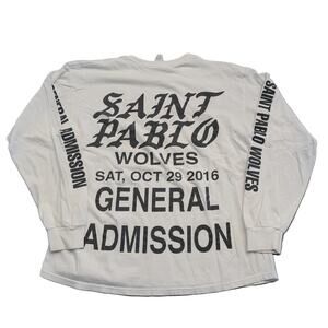 2016 Saint Pablo Wolves General Admission Las Vegas Long Sleeve T shirt